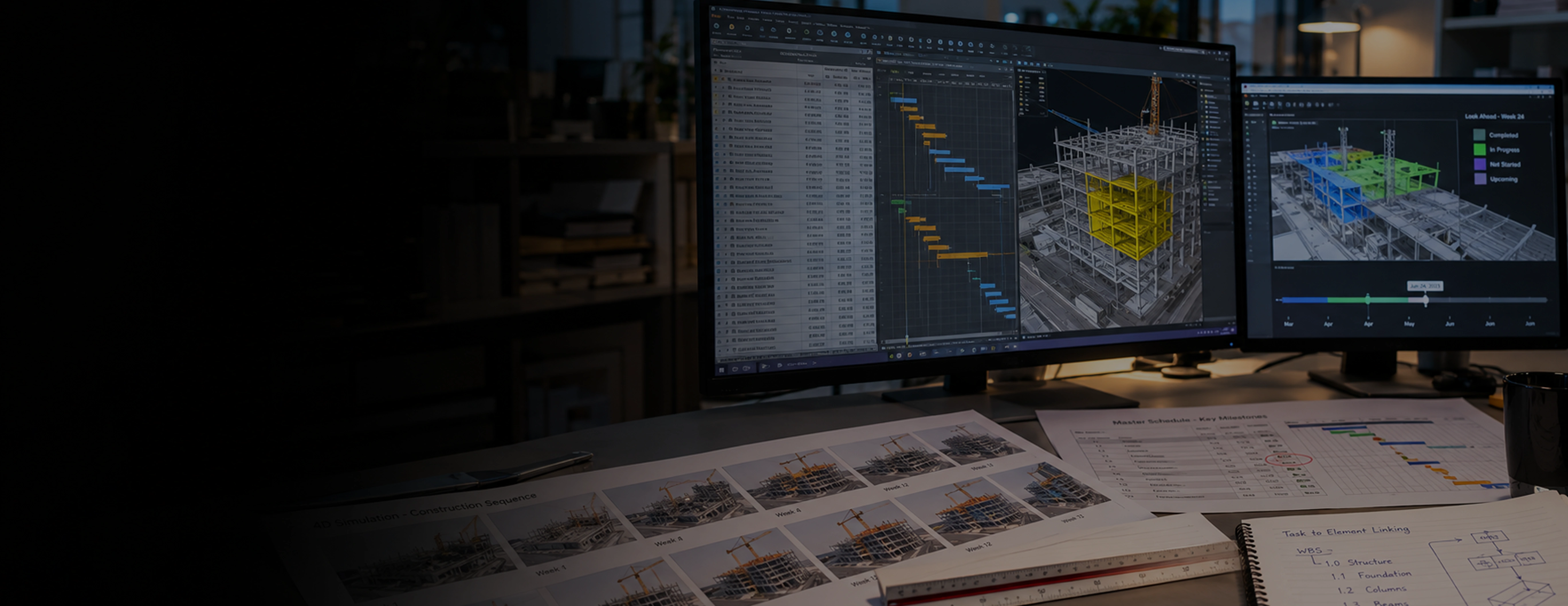 Services de planification et de séquencement BIM 4D
