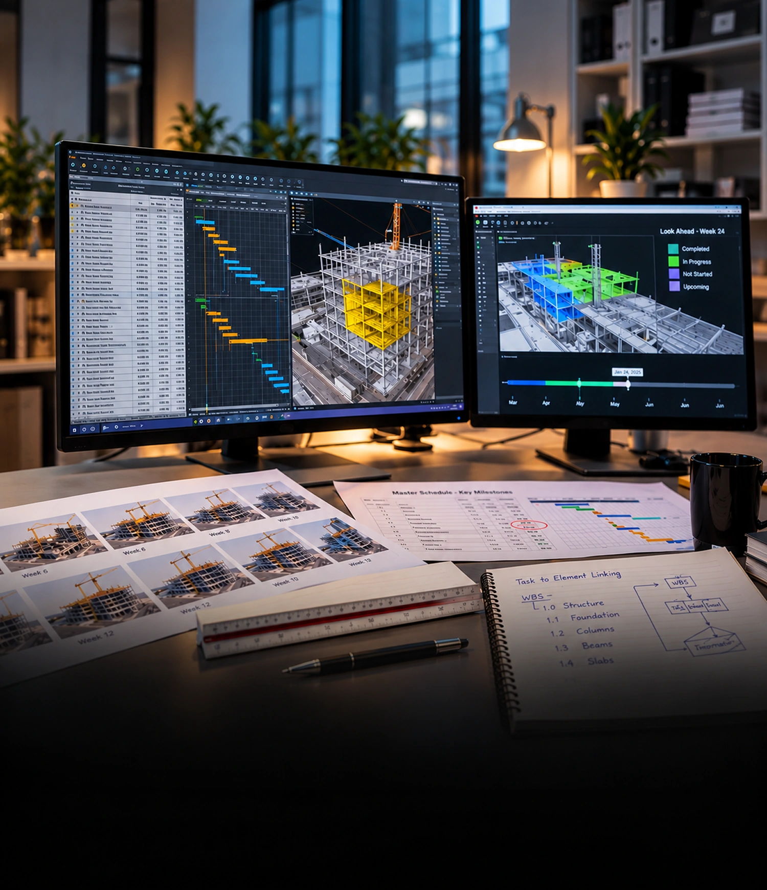 Services de planification et de séquencement BIM 4D Services de planification et de séquencement BIM 4D