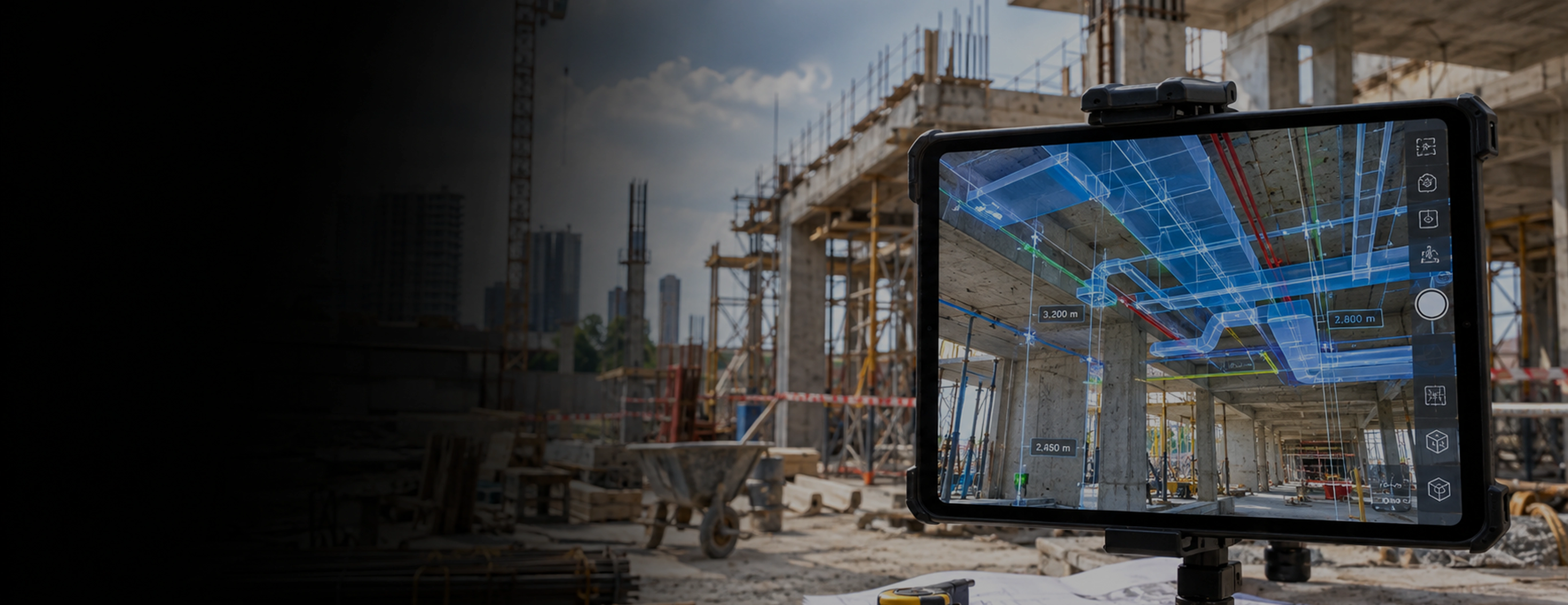 Services BIM avec réalité augmentée sur site