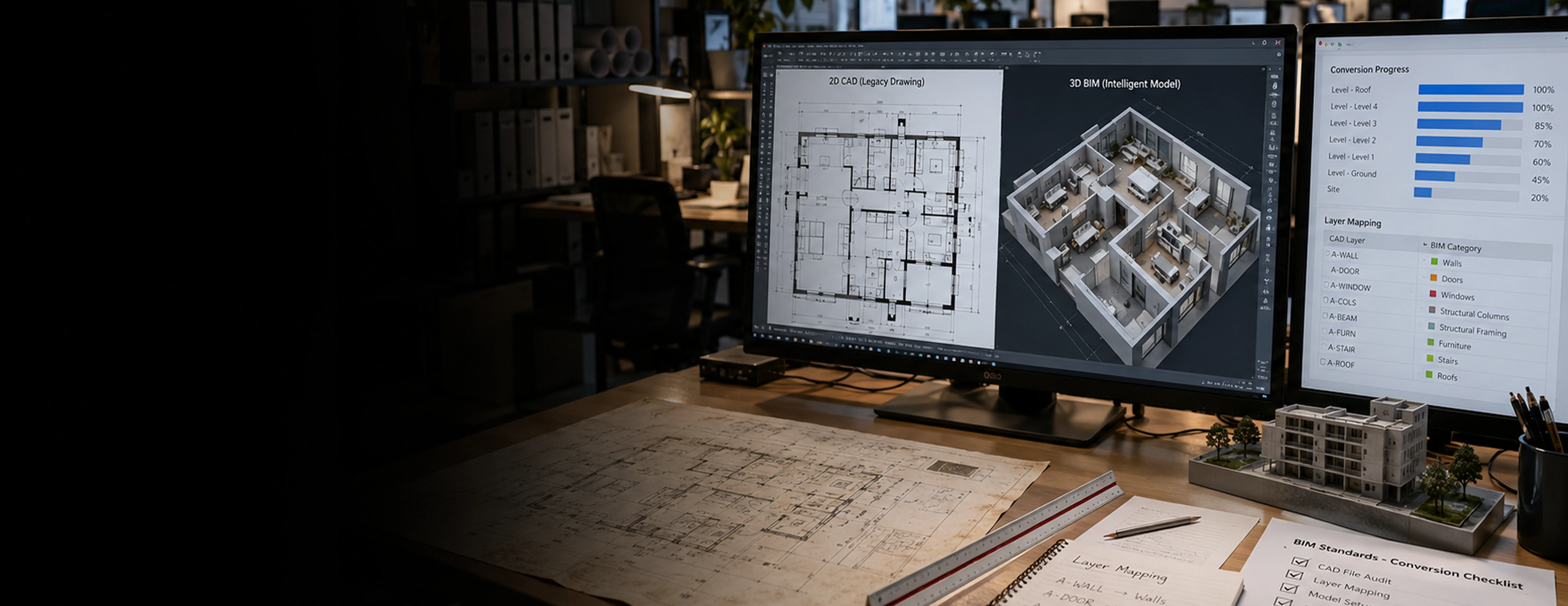 Services de conversion CAO vers BIM