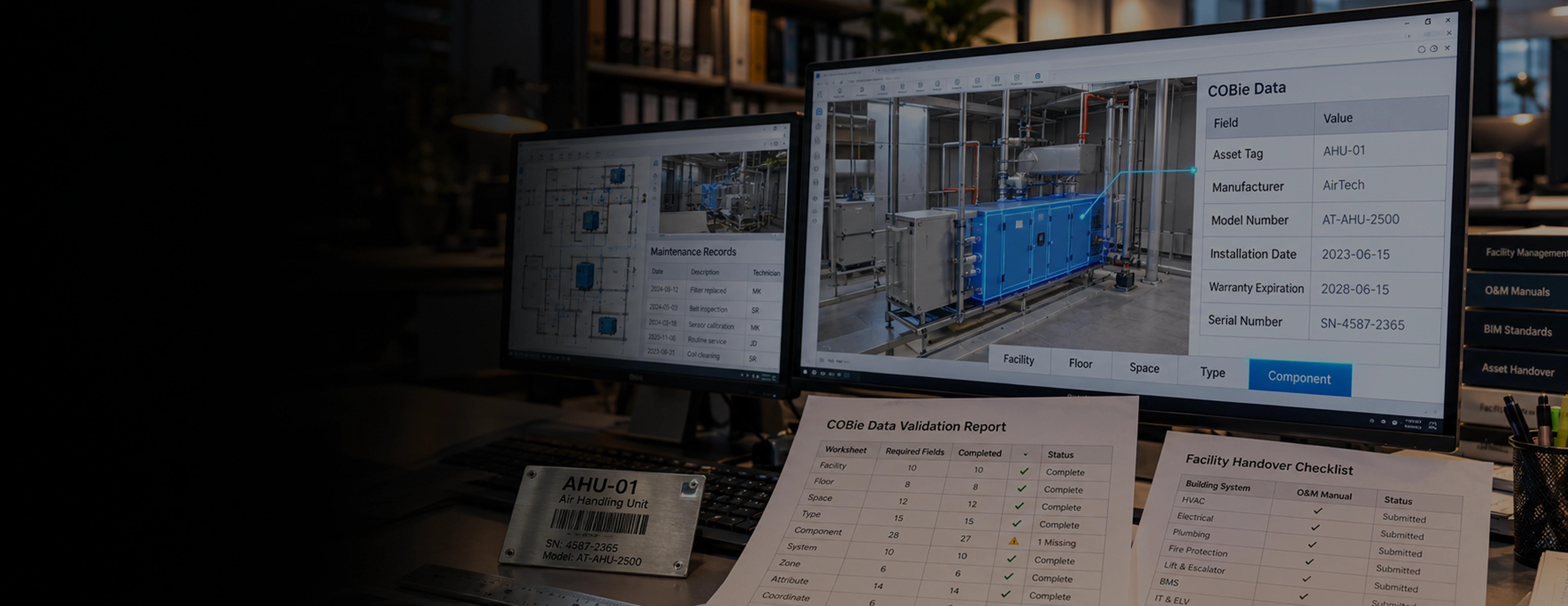Modélisation COBie pour la gestion des installations