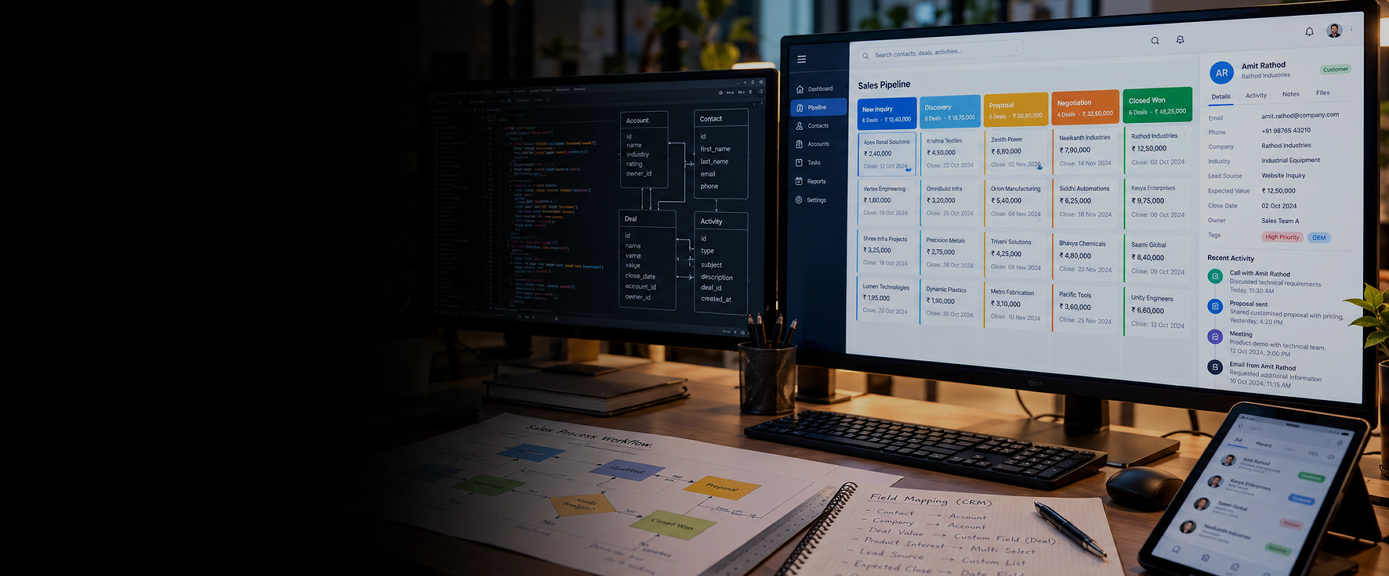 Services de conception et développement de CRM sur mesure Services de conception et développement de CRM sur mesure