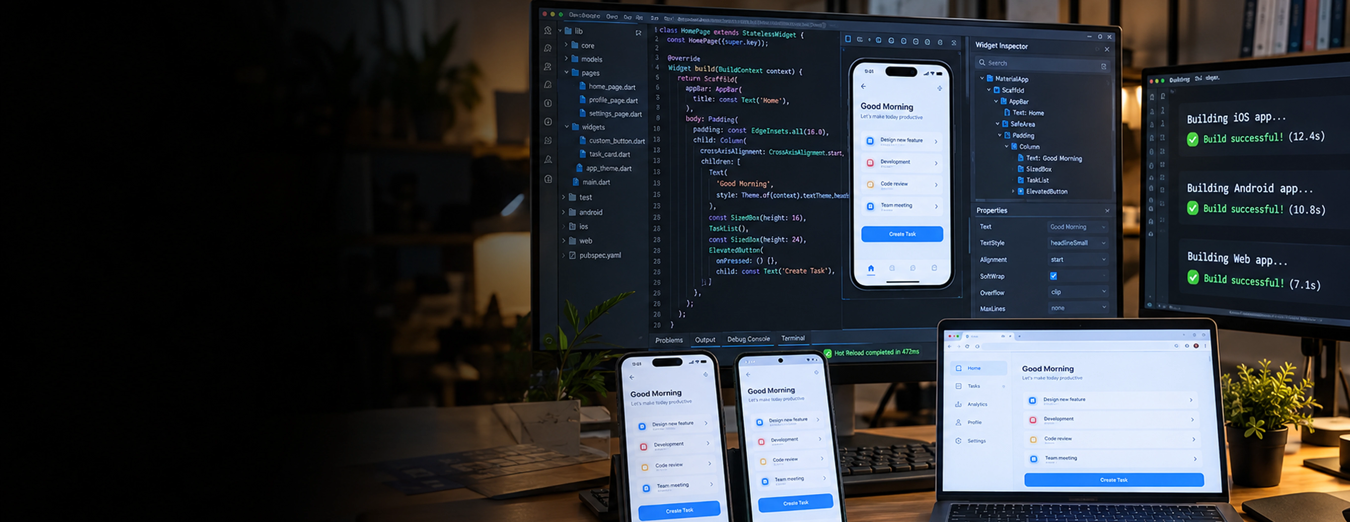 Services de développement d'applications multiplateformes Flutter Services de développement d'applications multiplateformes Flutter