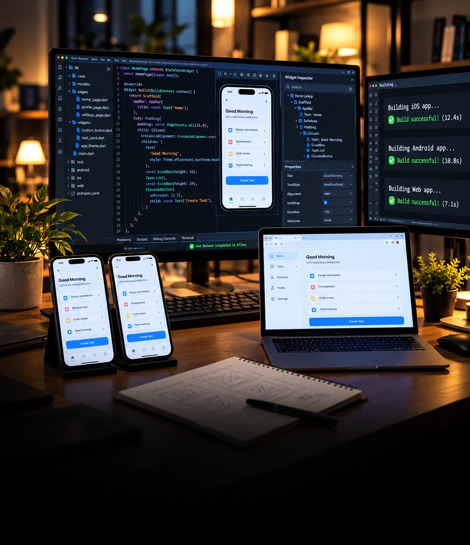Services de développement d'applications multiplateformes Flutter Services de développement d'applications multiplateformes Flutter
