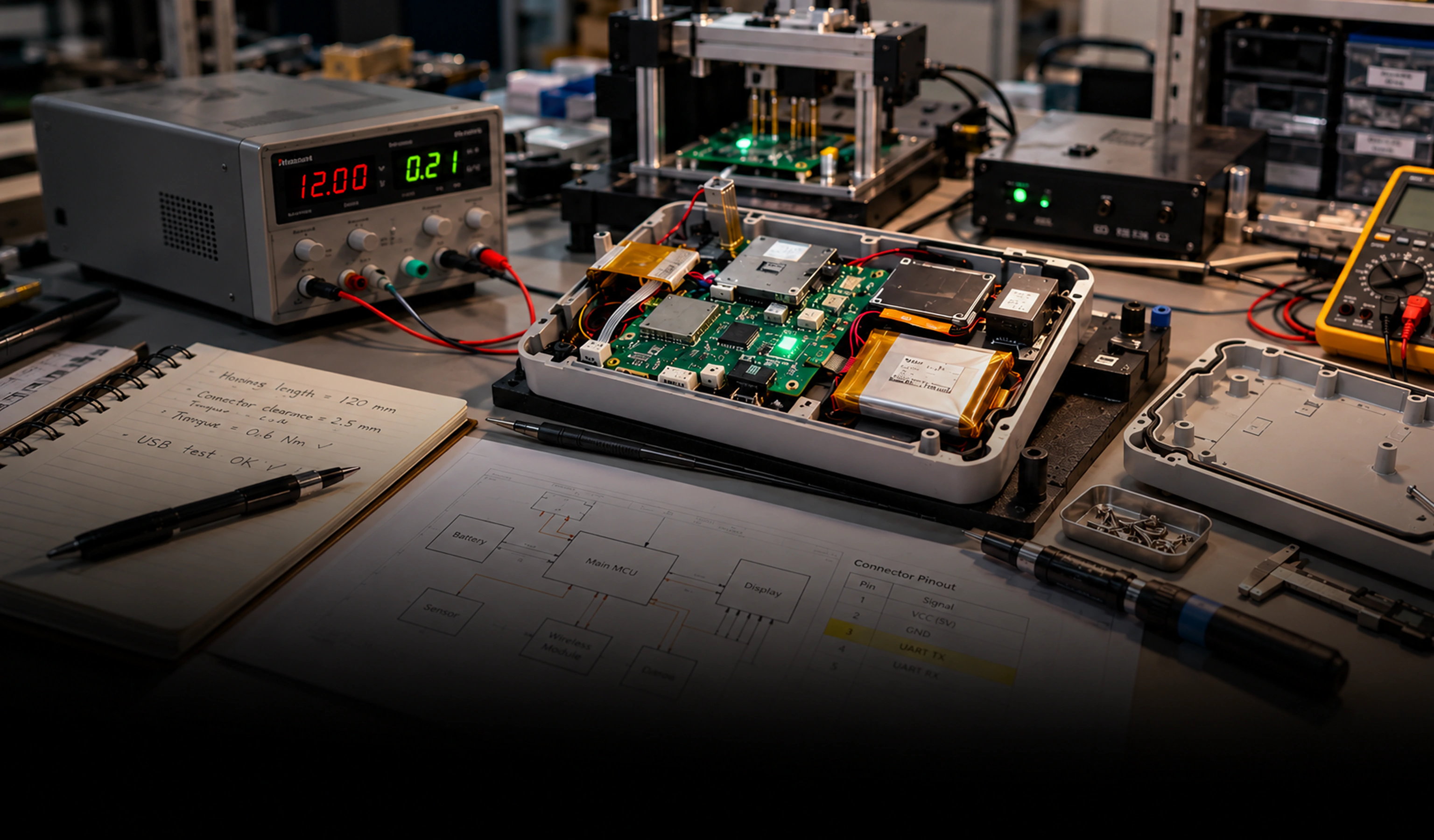 Hardwareintegration Foto af en skruetrækker, der bruges på et nærbillede af et printkort med elektroniske komponenter