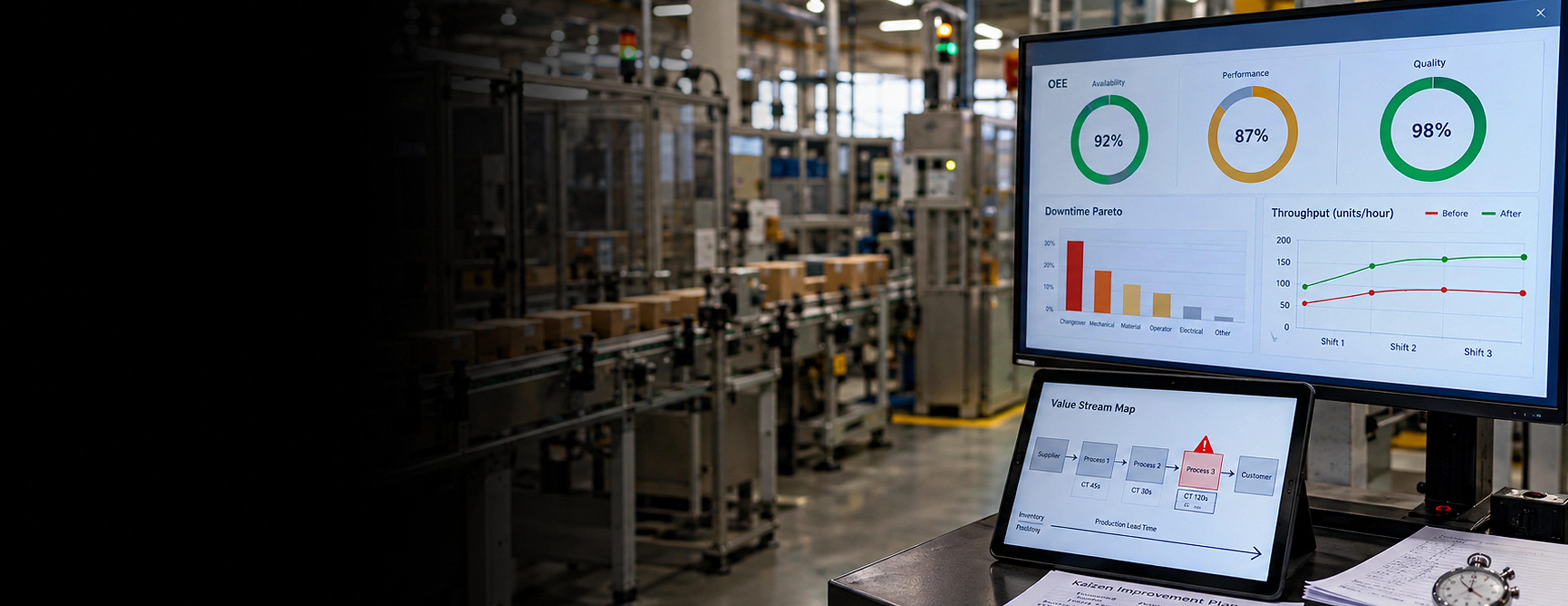 Services d'optimisation de la fabrication et des usines