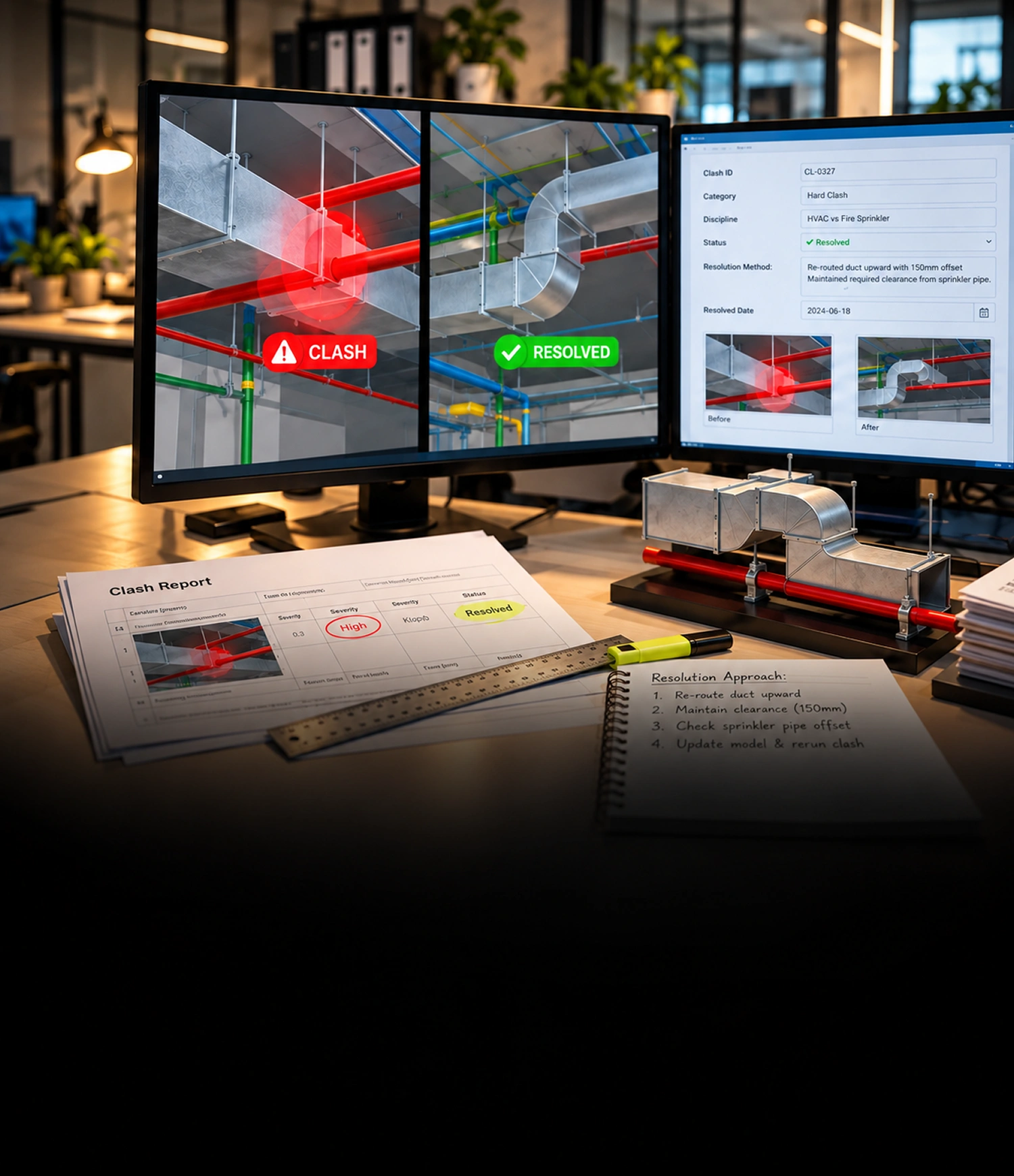 Services de détection et résolution de collisions MEP Services de détection et résolution de collisions MEP