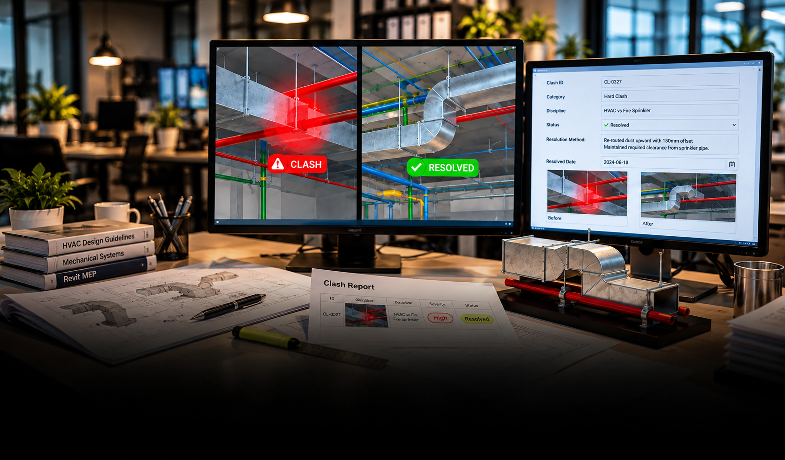 Services de détection et résolution de collisions MEP Services de détection et résolution de collisions MEP