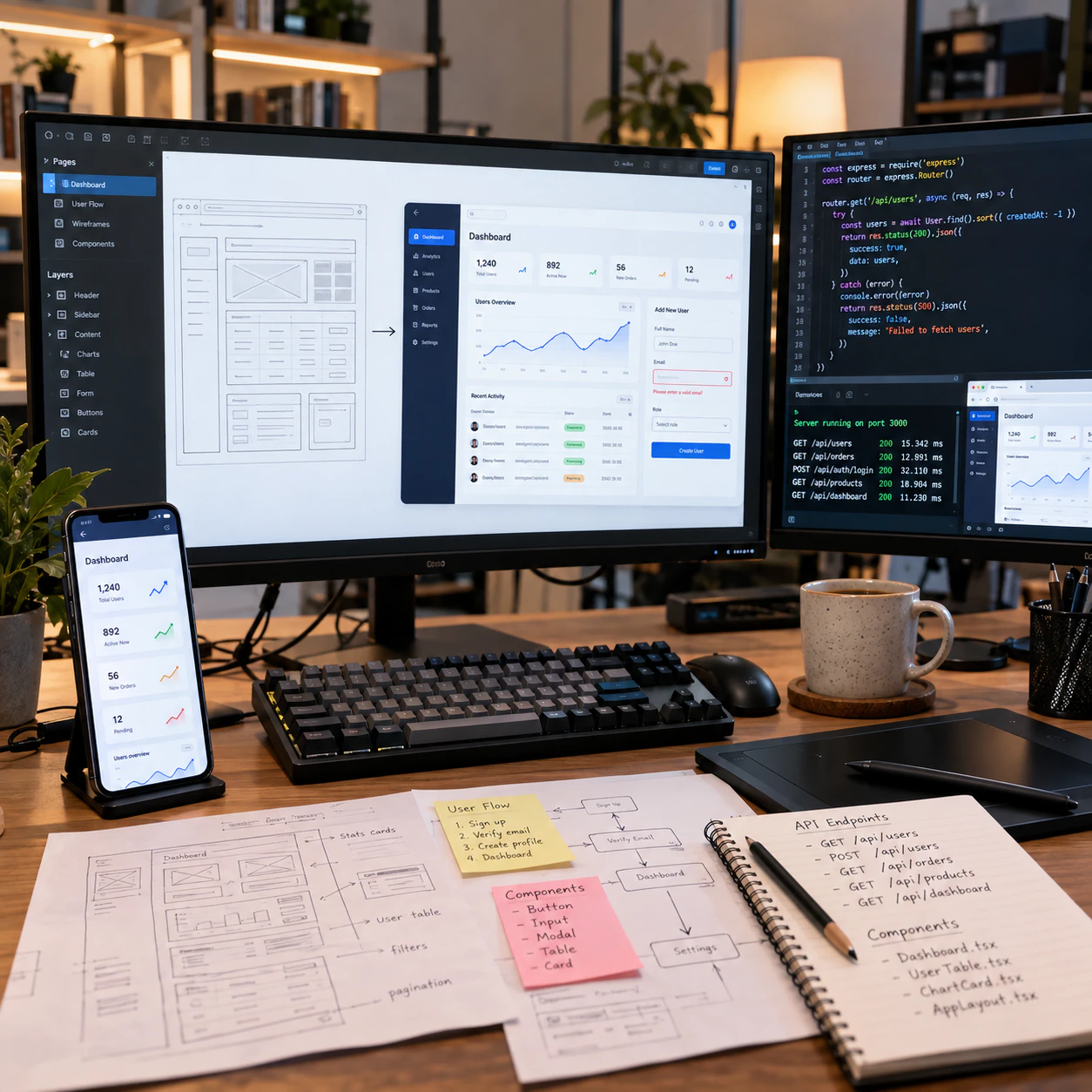 NodeJS UI/UX Development