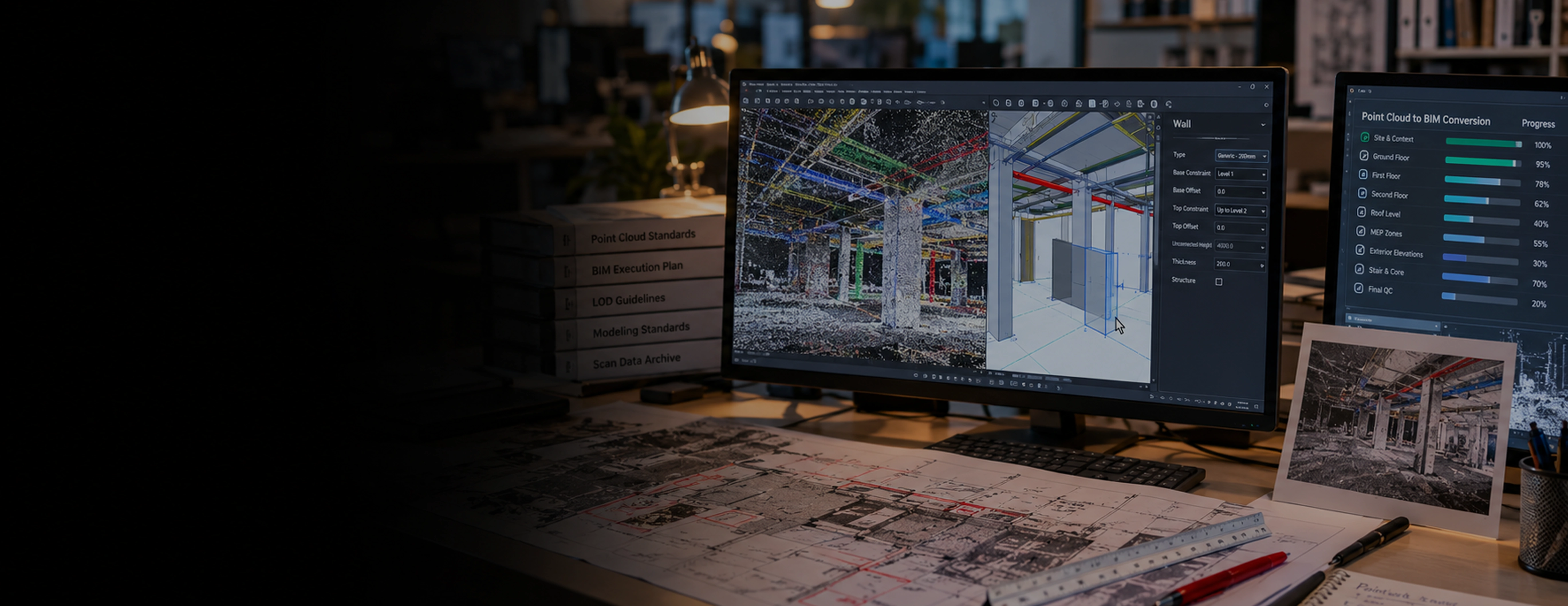 Services de conversion de nuages de points vers BIM