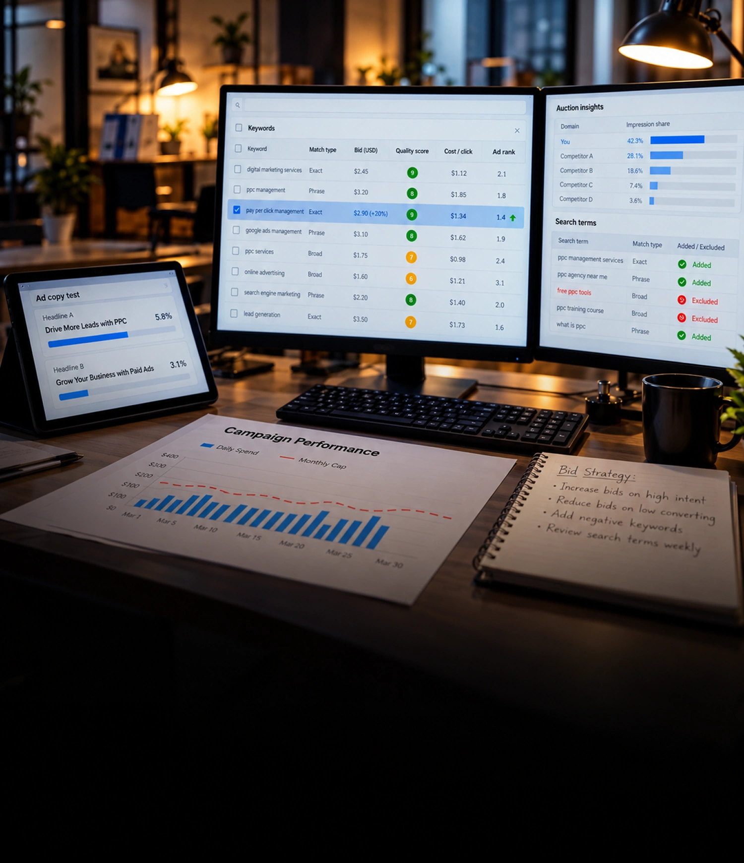 Tjenester til administration af Pay-Per-Click (PPC) Tjenester til administration af Pay-Per-Click (PPC)