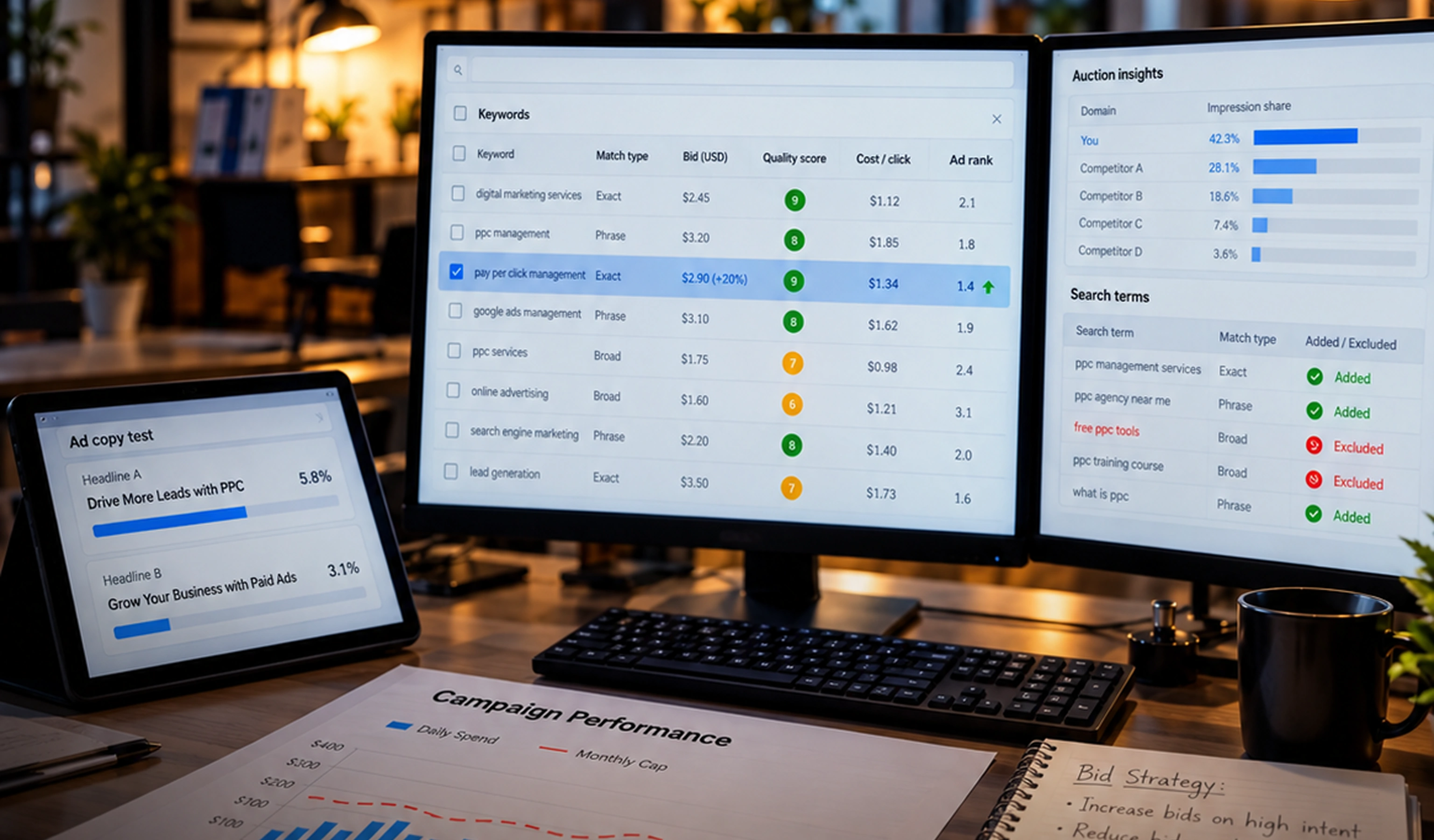 Tjenester til administration af Pay-Per-Click (PPC) Tjenester til administration af Pay-Per-Click (PPC)