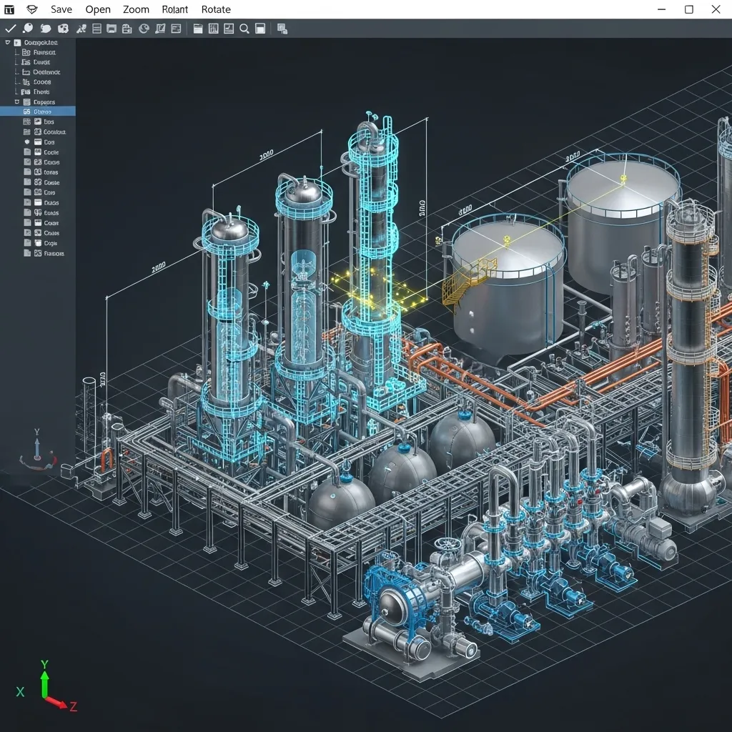 Modélisation 3D de l'usine