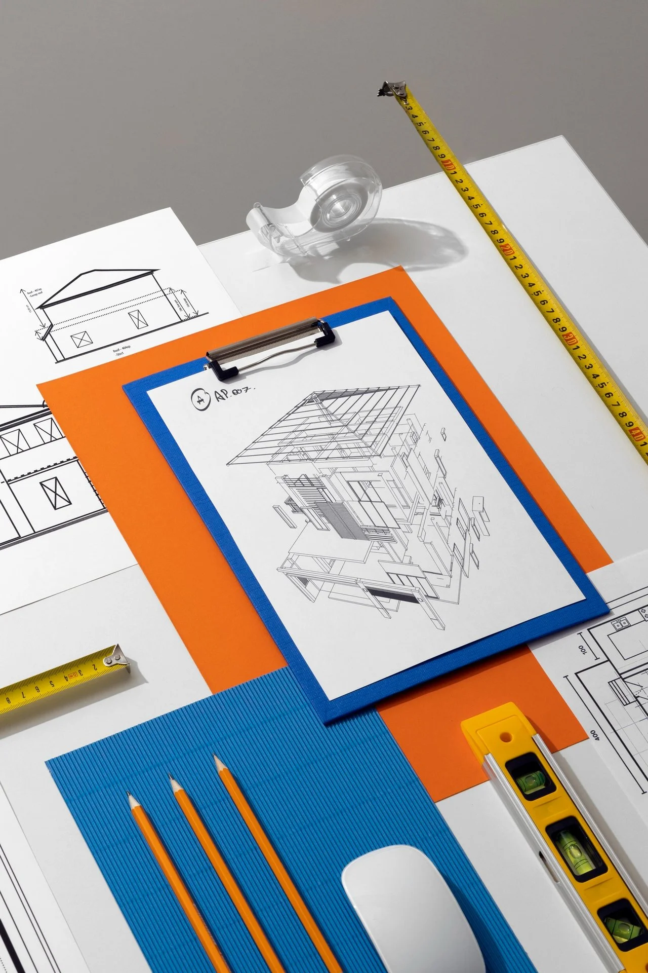 Dossier de dessins prêts pour la construction