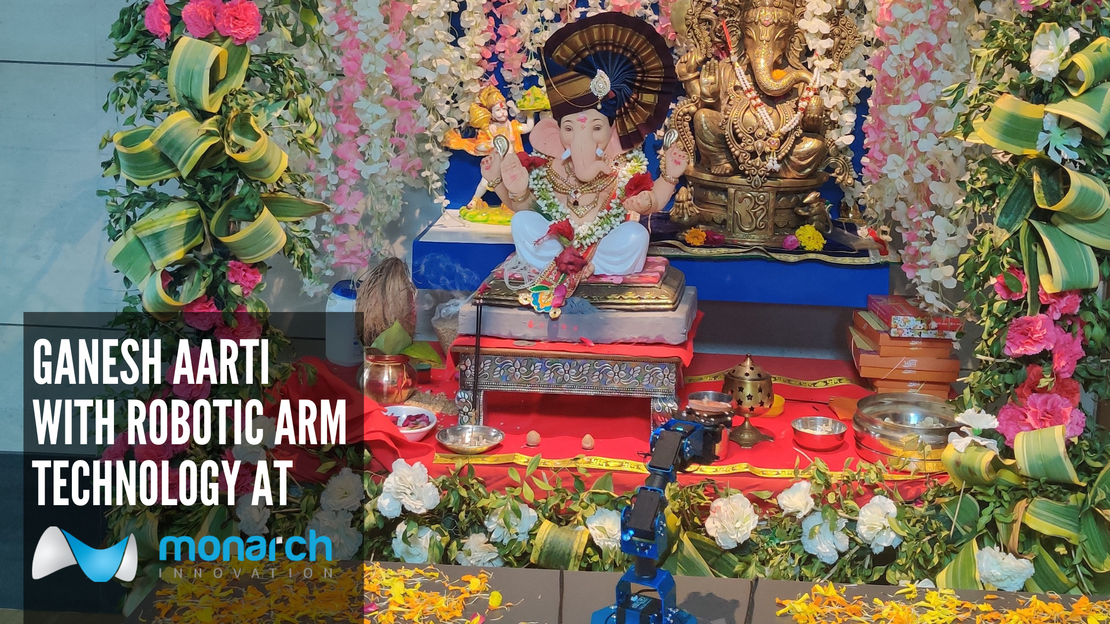 Ganesh Aarti With Robotic Arm