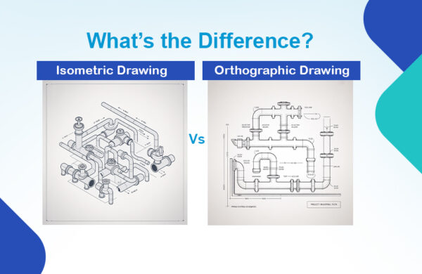 isometric vs orthographic pipe drawing