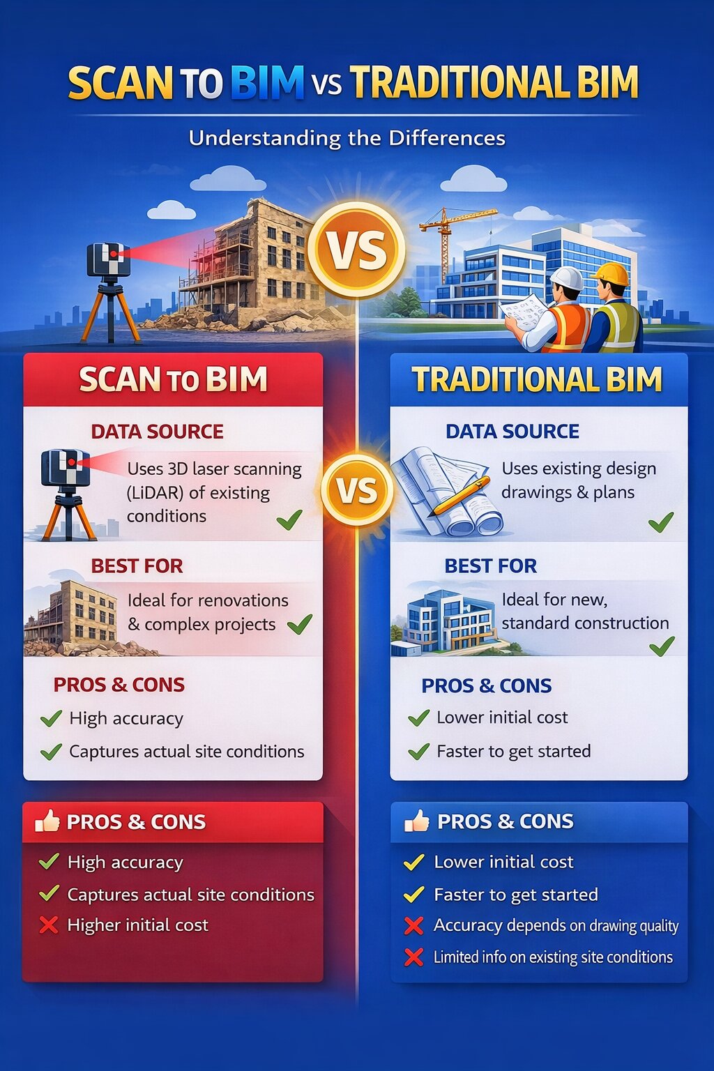 Scan to BIM vs Traditional BIM
