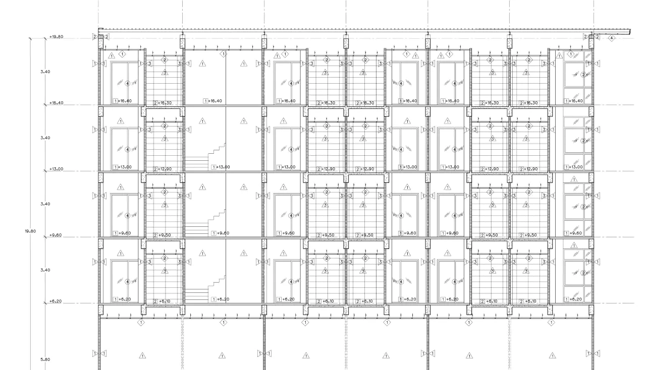 floor plan designed building drawing
